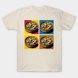 Pop Quiche Aux Champignons Art - French Cuisine Culinary T-Shirt